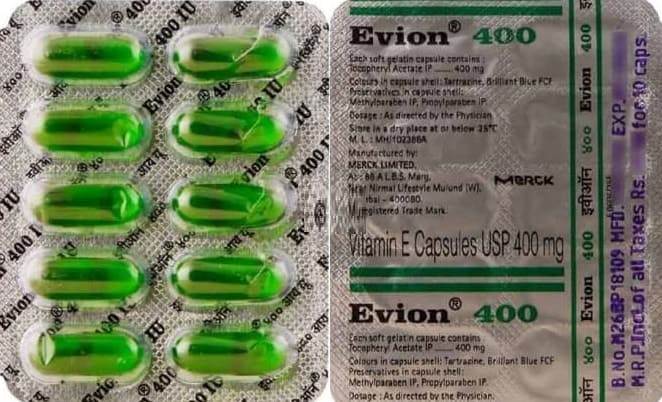 Evion 400 कॅप्सूल उपयोग, फायदे मराठी | evion 400 tablet uses in marathi