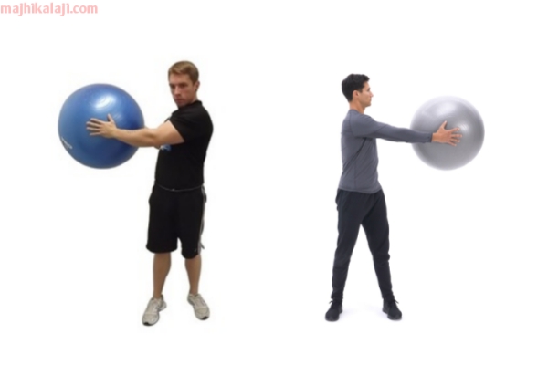 6 Exercise ball stretches for back | gym ball exercises for back pain pdf