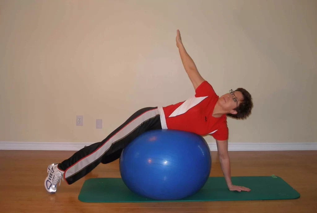 stability ball exercises for back